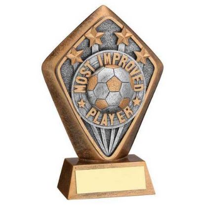 BRZ/GOLD DIAMOND HOLDER WITH MOST IMPROVED PLAYER DISC AND PLATE