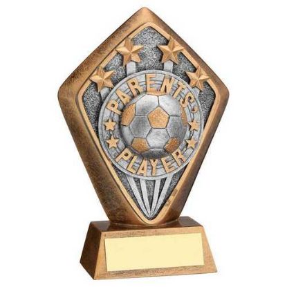 BRZ/GOLD DIAMOND HOLDER WITH PARENTS PLAYER DISC AND PLATE