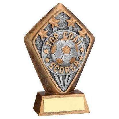 BRZ/GOLD DIAMOND HOLDER WITH TOP GOAL SCORER DISC AND PLATE