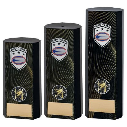 BLACK PLASTIC FILLED COLUMN RUGBY