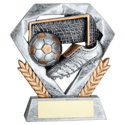 PEW/GOLD FOOTBALL MINI DIAMOND WITH PLATE