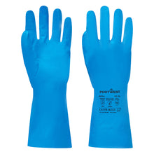 Load image into Gallery viewer, A814 - Chem 330 Nitrile Food Gauntlet Blue (pack of 12)
