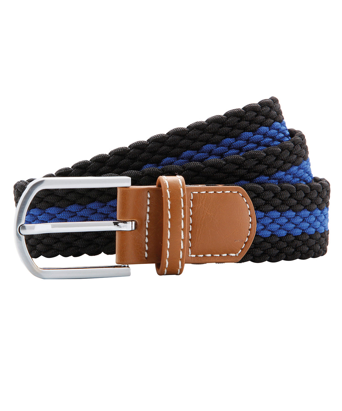 Asquith & Fox AQ901 Two-colour stripe braid stretch belt