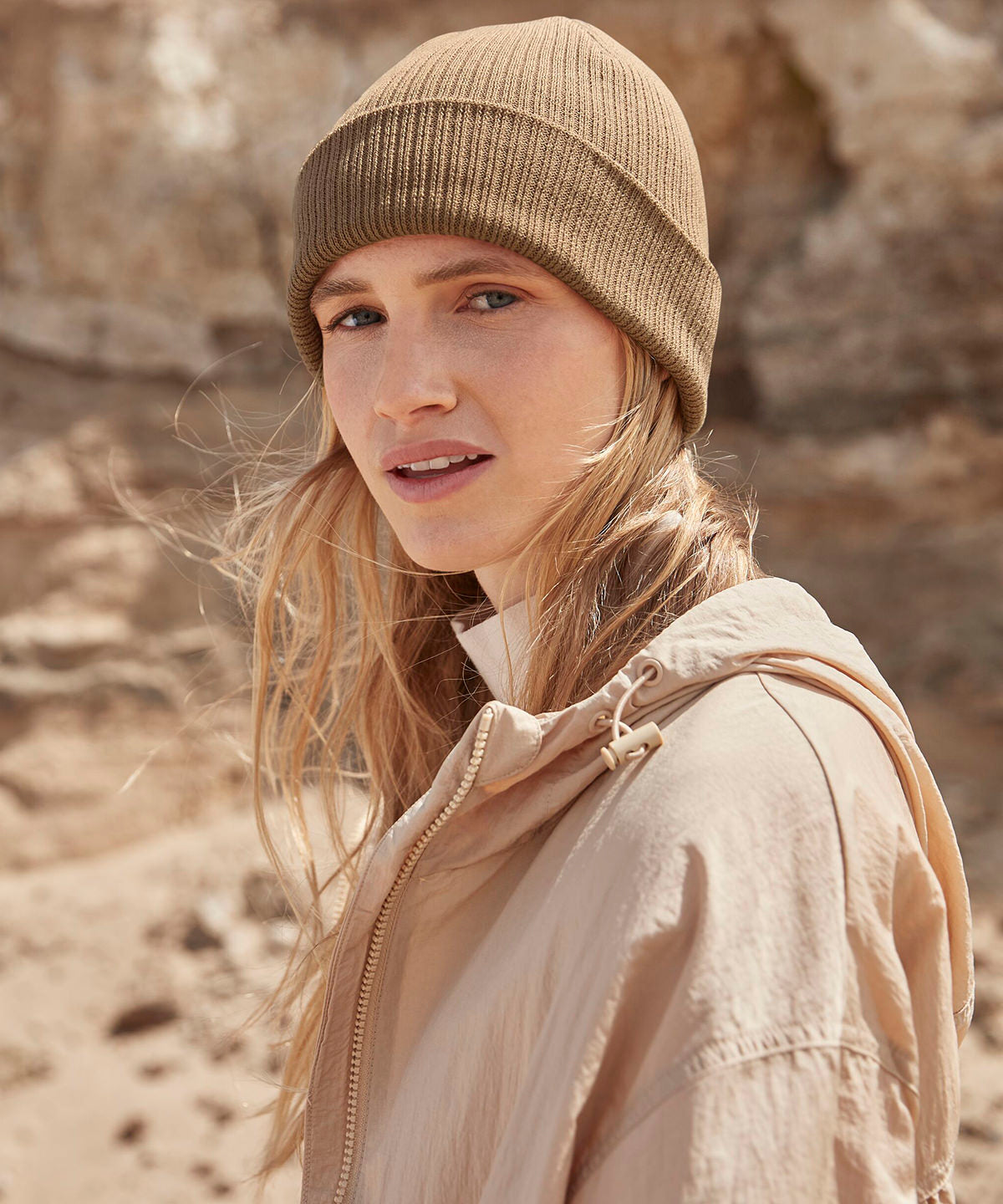 Beechfield B376R Polylana® ribbed beanie