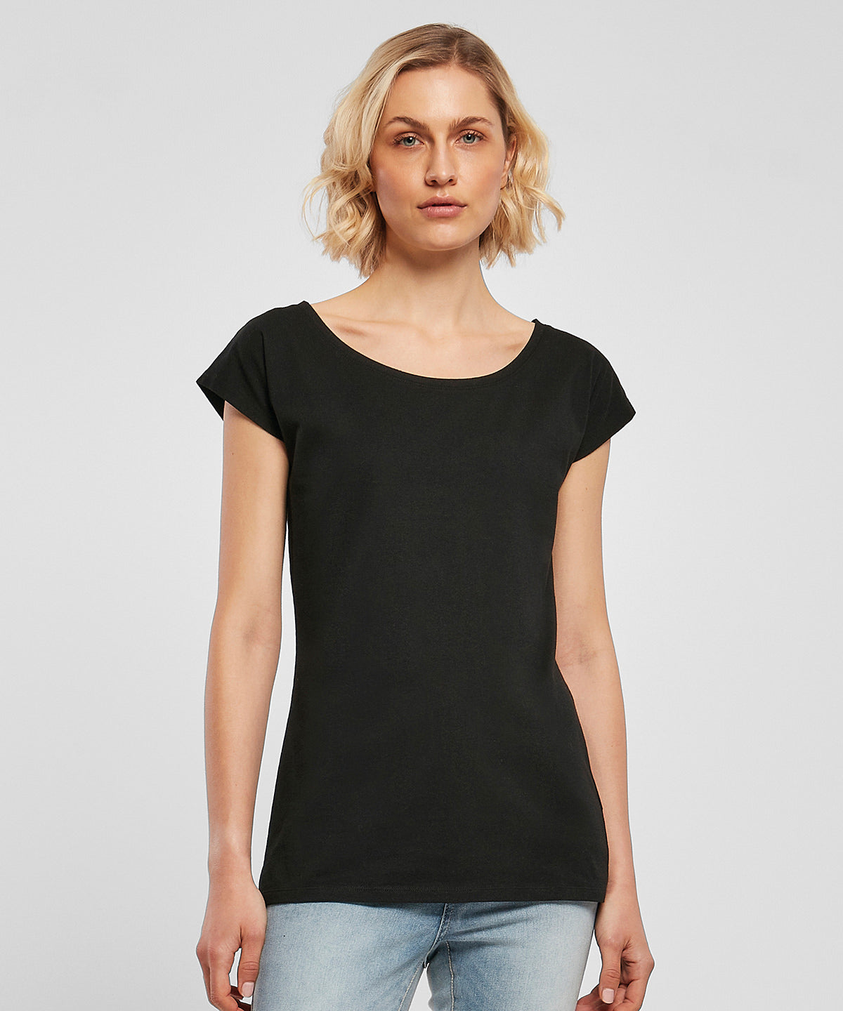 Build Your Brand Basic BB013 Women's wide neck tee