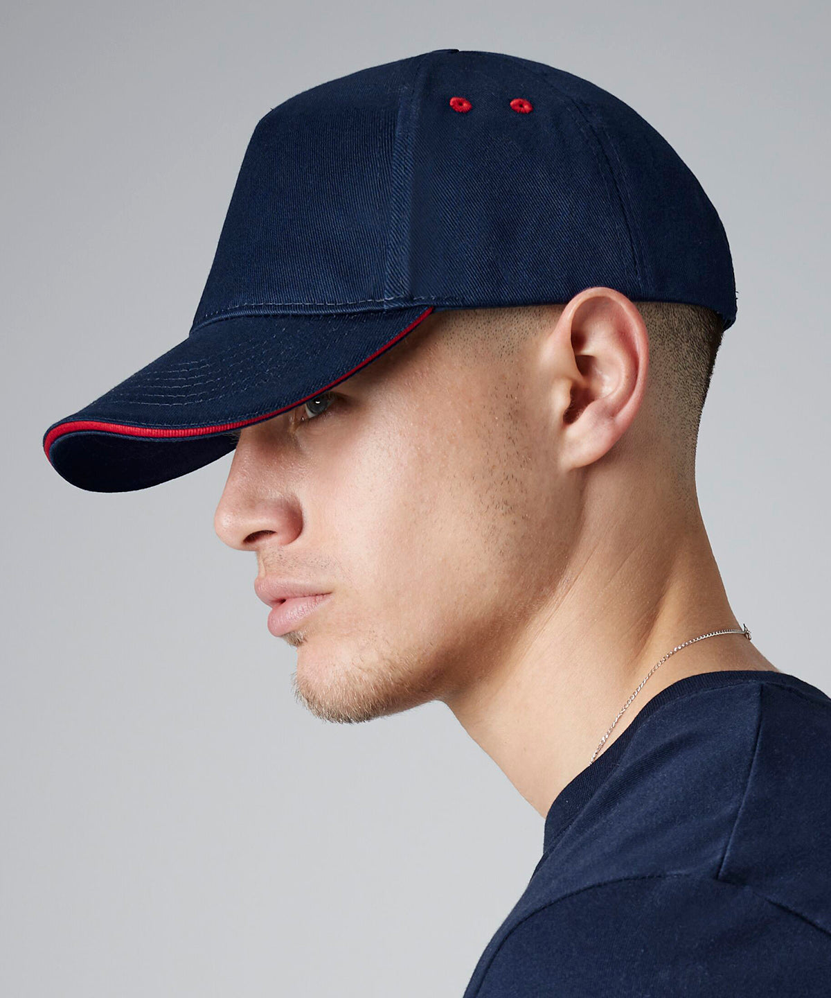 Beechfield BC15C Ultimate 5-panel cap - sandwich peak