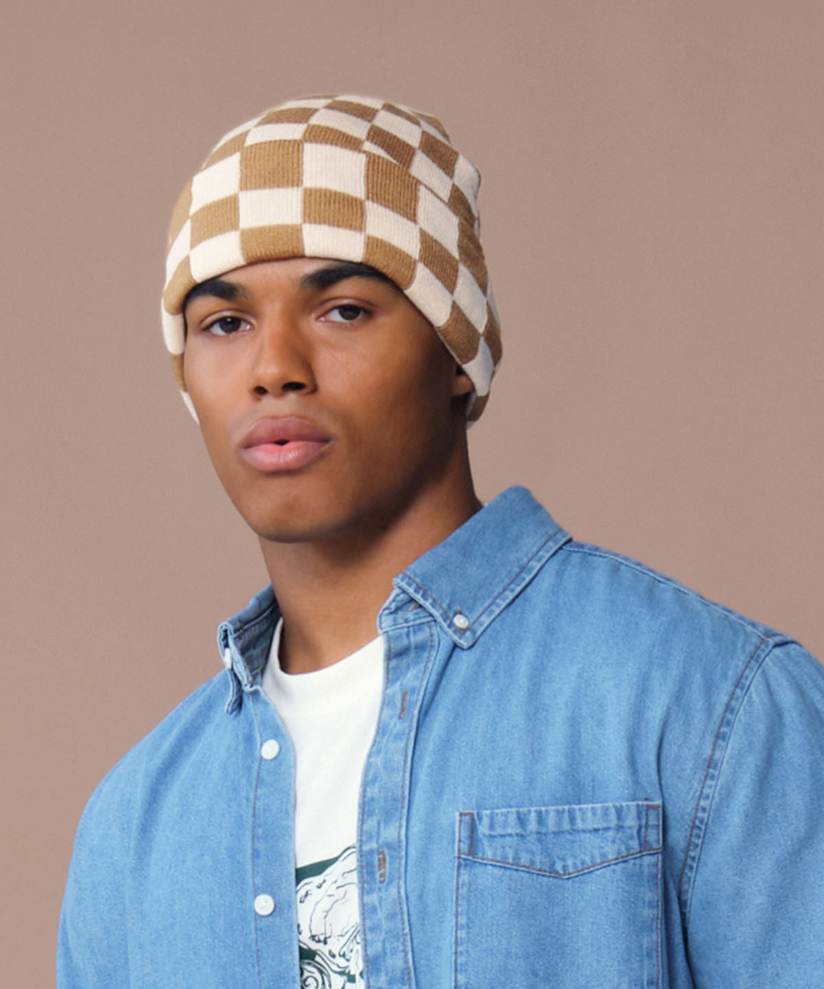 Beechfield BC531 Checkerboard beanie
