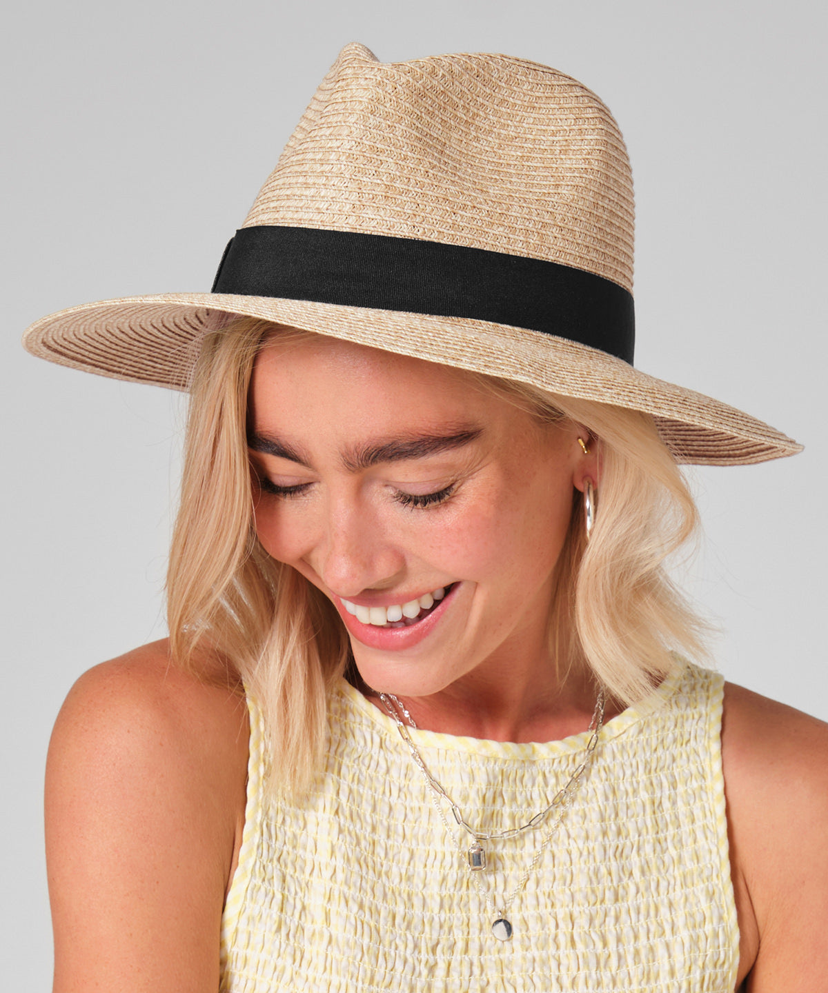 Beechfield BC725 Straw fedora