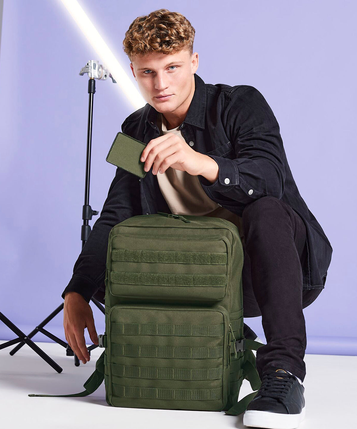 Bagbase BG840 MOLLE hook and loop patch
