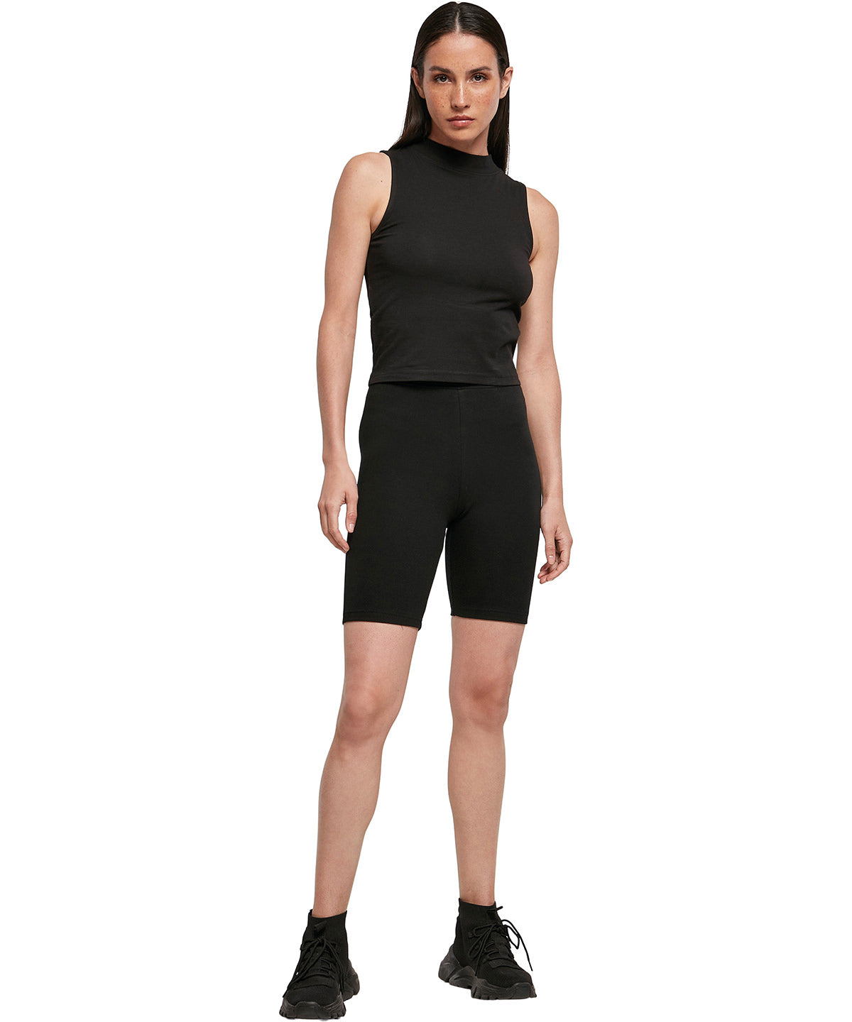 Build Your Brand BY184 Women's high waist cycle shorts