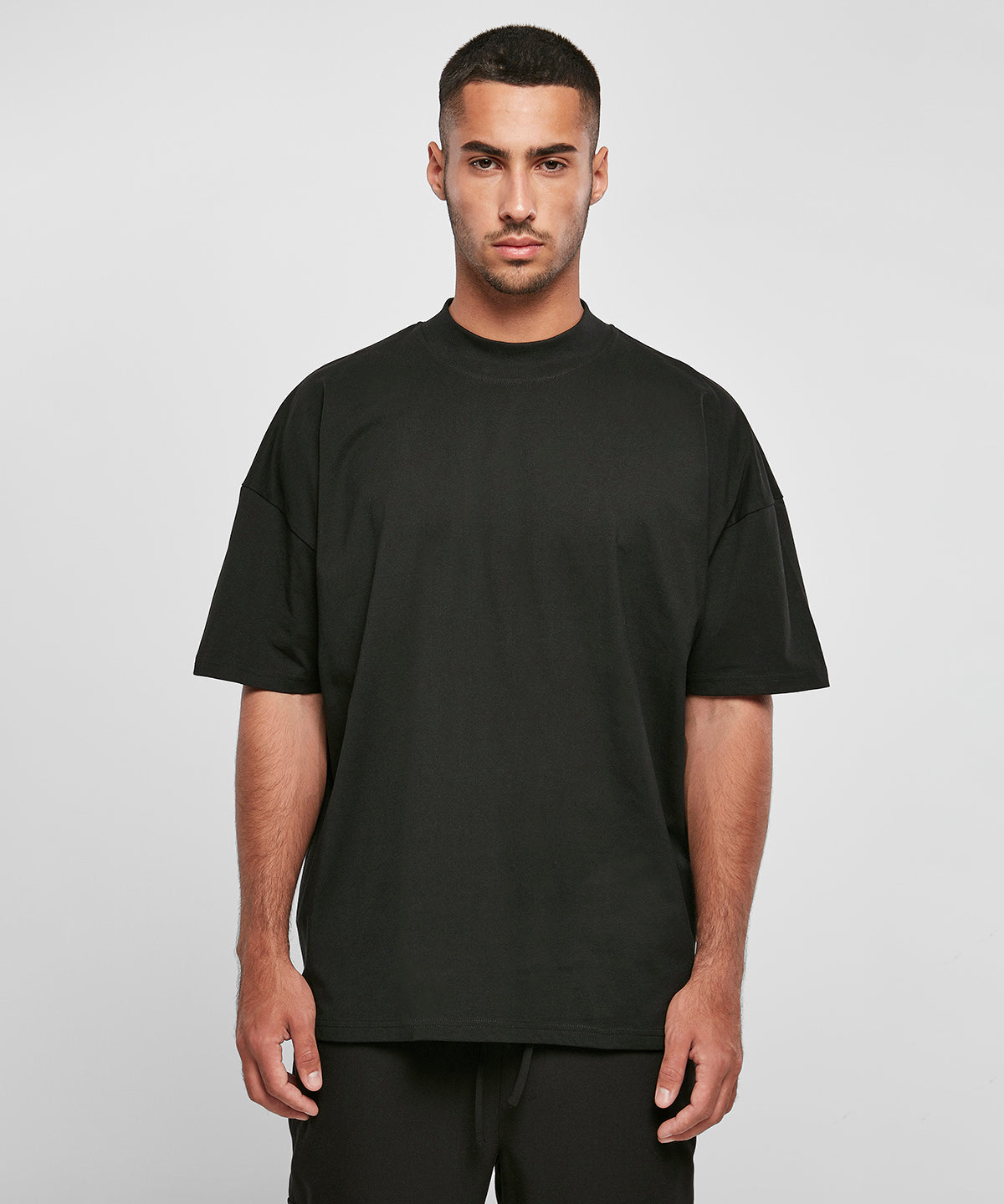 Build Your Brand BY230 Oversized mock neck tee
