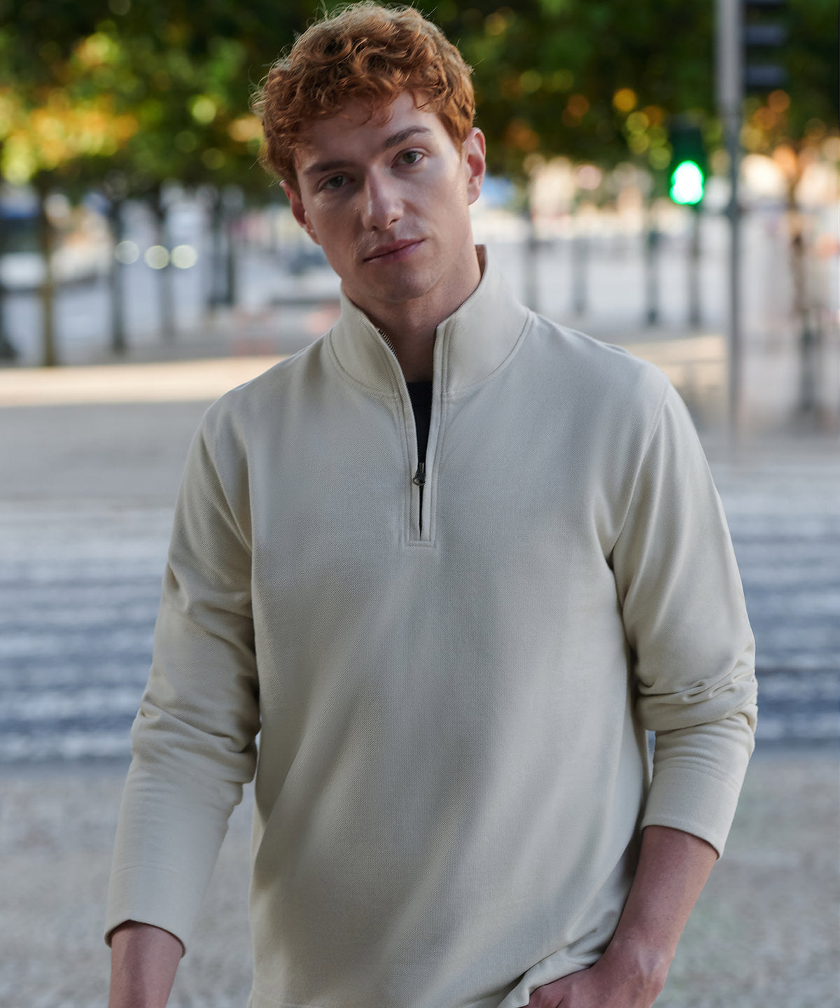 Front Row FR045 Premium piqué 1/4-zip top