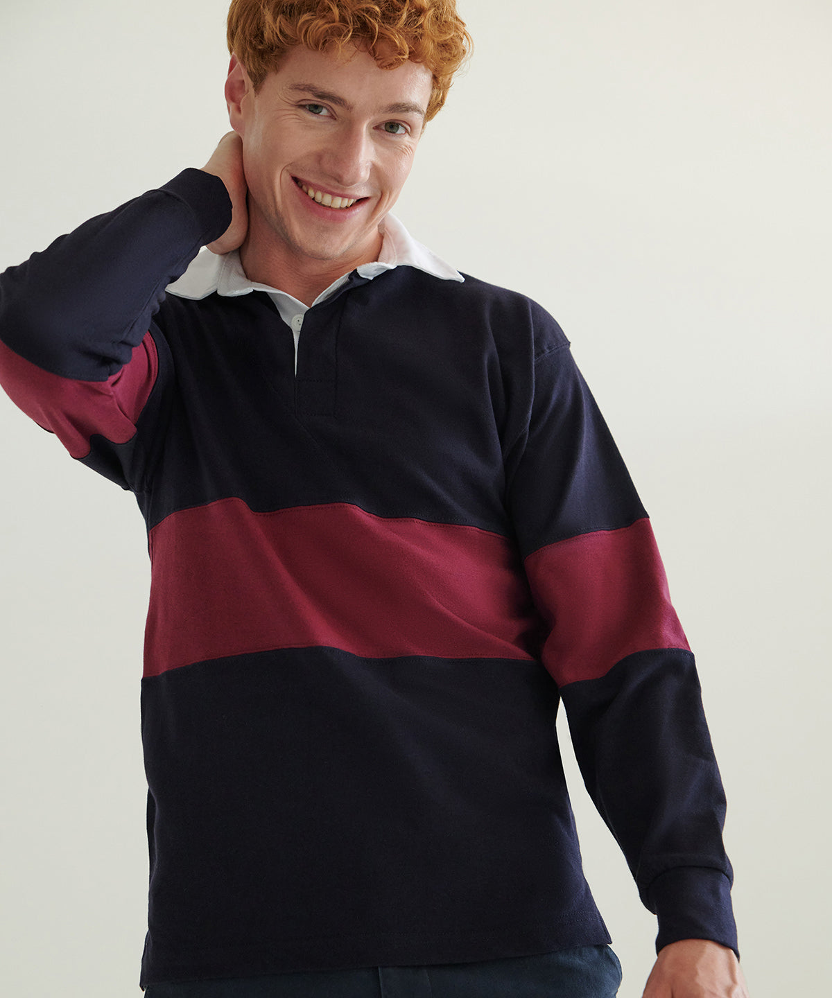 Front Row FR07M Panelled rugby shirt