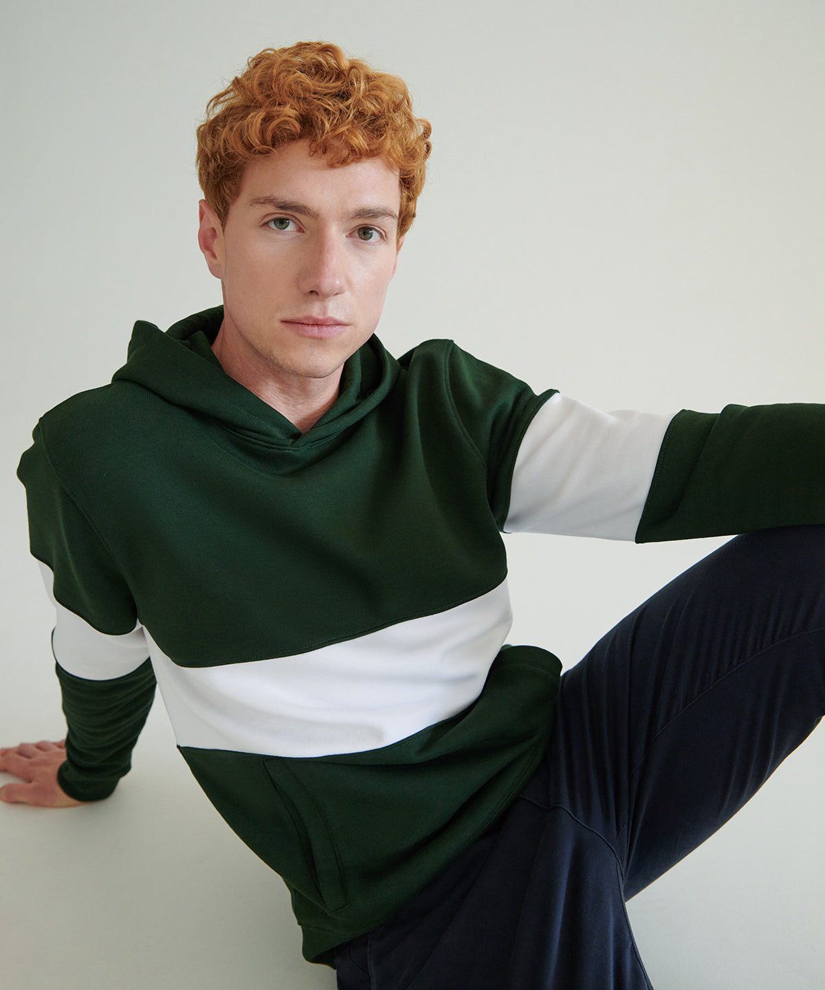 Front Row FR803 Heavyweight panelled hoodie