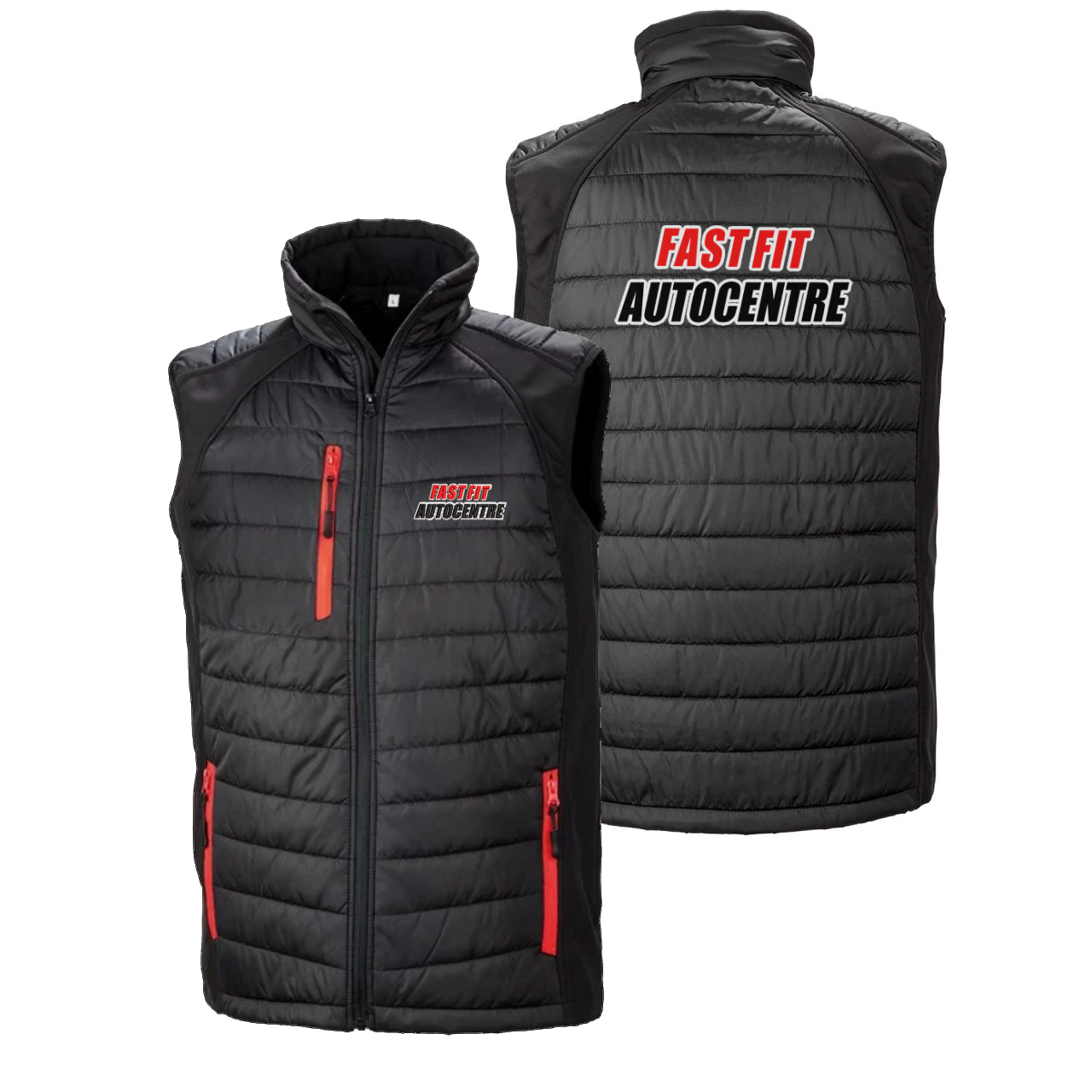 R238X Compass padded softshell gilet - Fast Fit