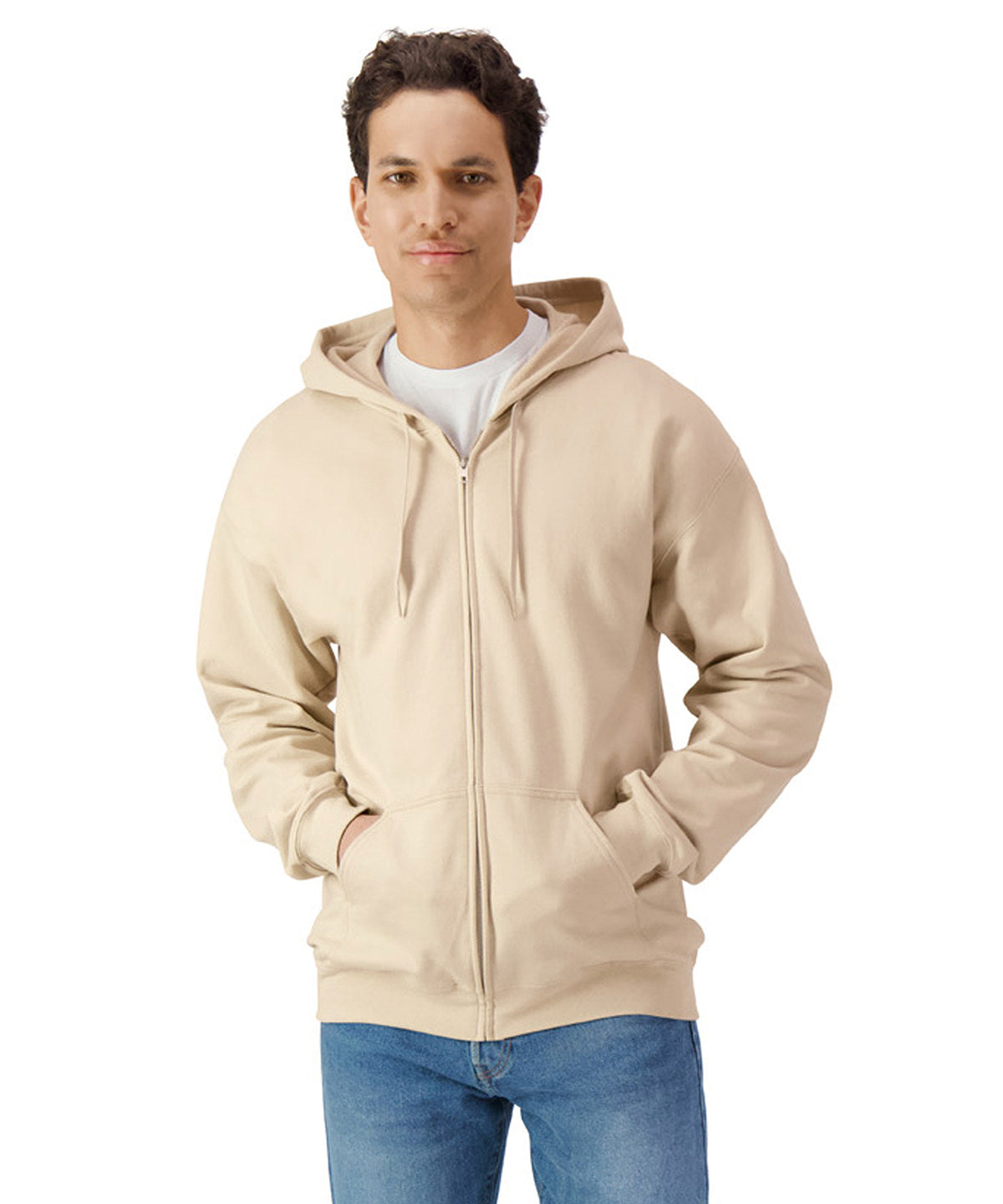 Gildan GD068 Softstyle™ midweight fleece adult full-zip hooded sweatshirt