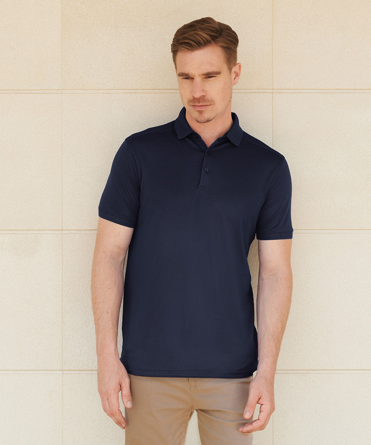 Henbury HB460 Stretch polo shirt with wicking finish (slim fit)