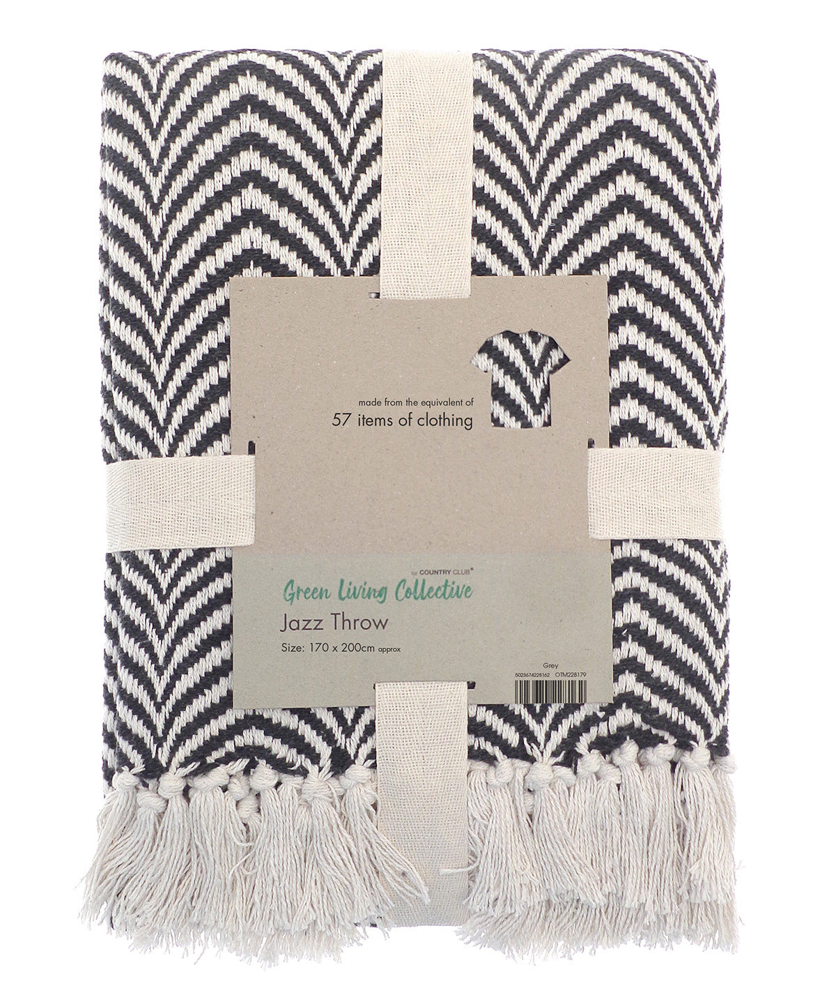 Home & Living HL225 Recycled mixed-fabric throw