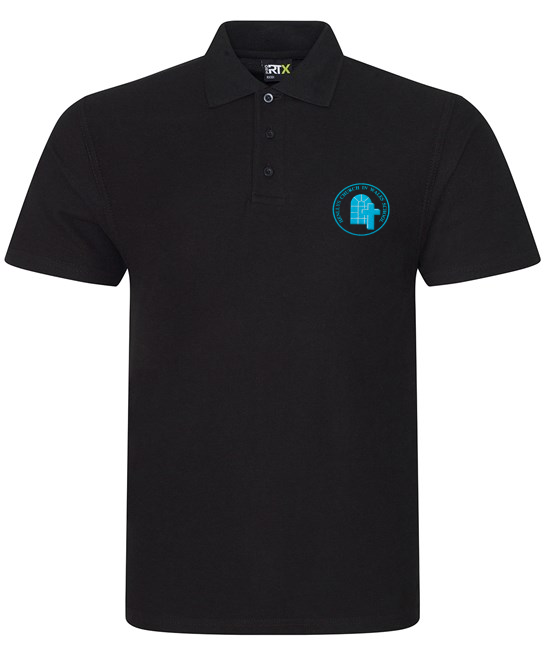 Henllys Church Primary School Staff Black Polo Shirt