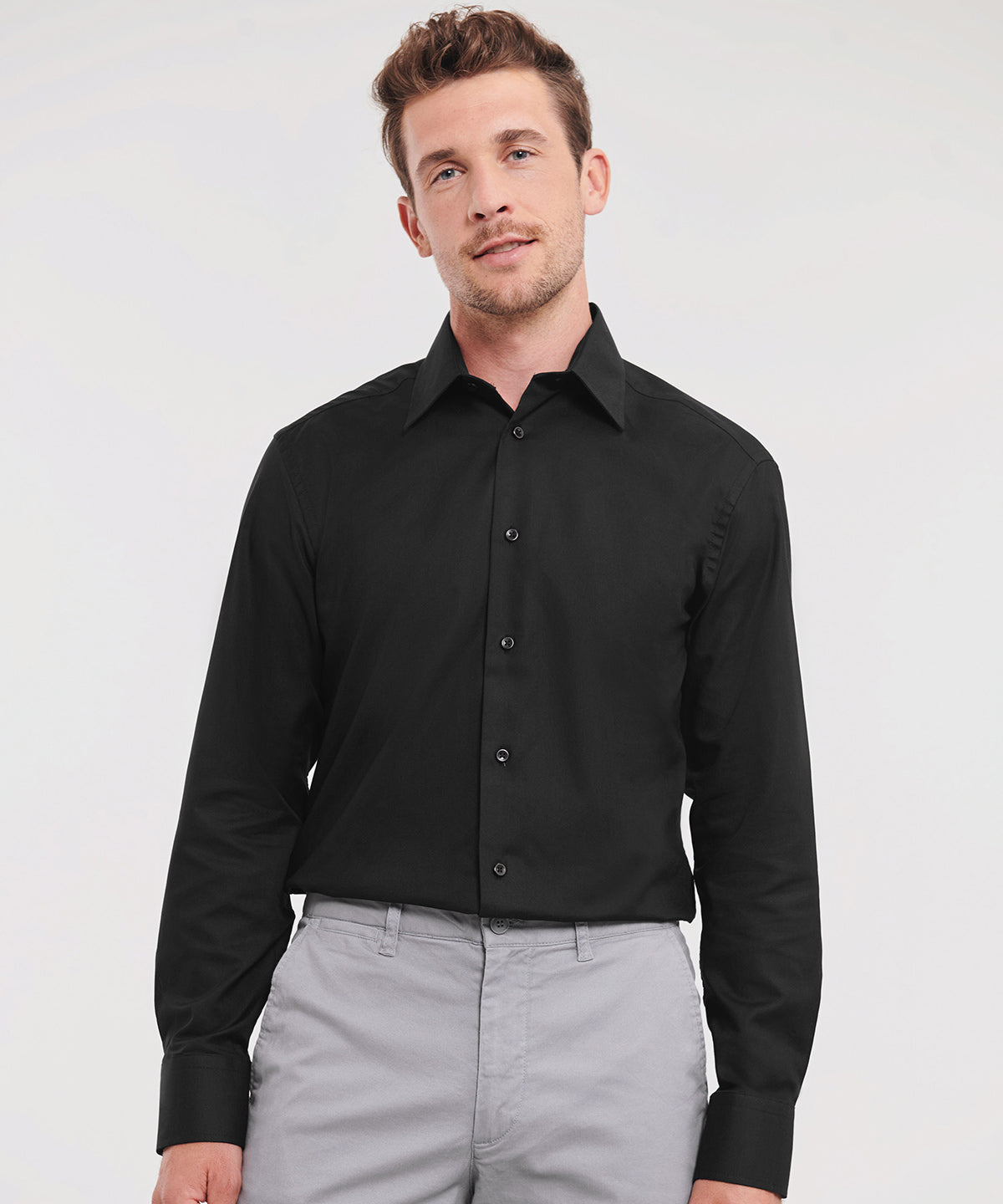 Russell Athletic Collection J922M Long sleeve easycare tailored Oxford shirt