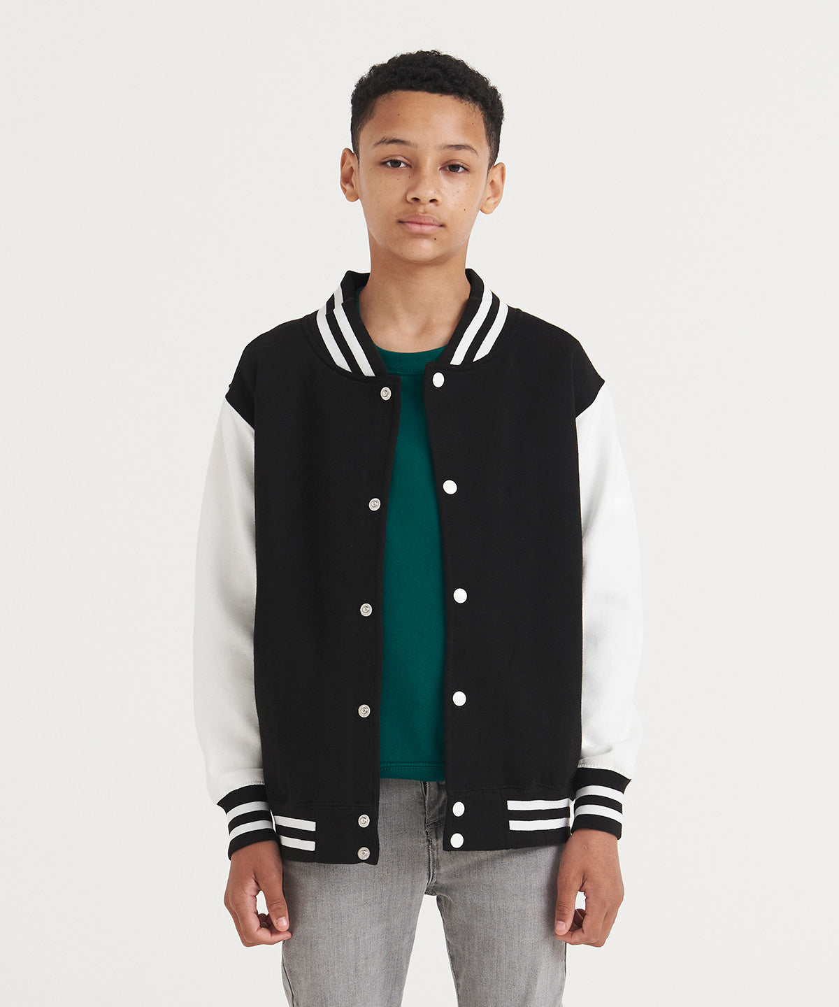AWDis Just Hoods JH43J Kids varsity jacket