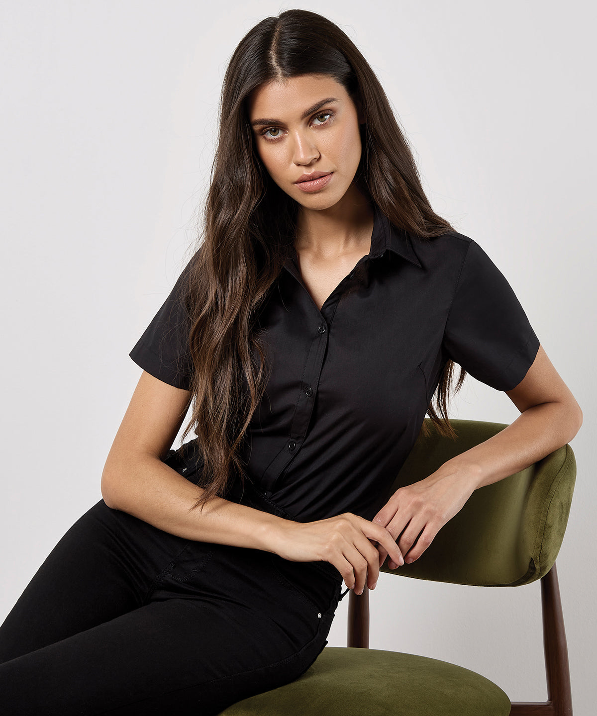 Kustom Kit KK241 Women's poplin shirt short sleeve