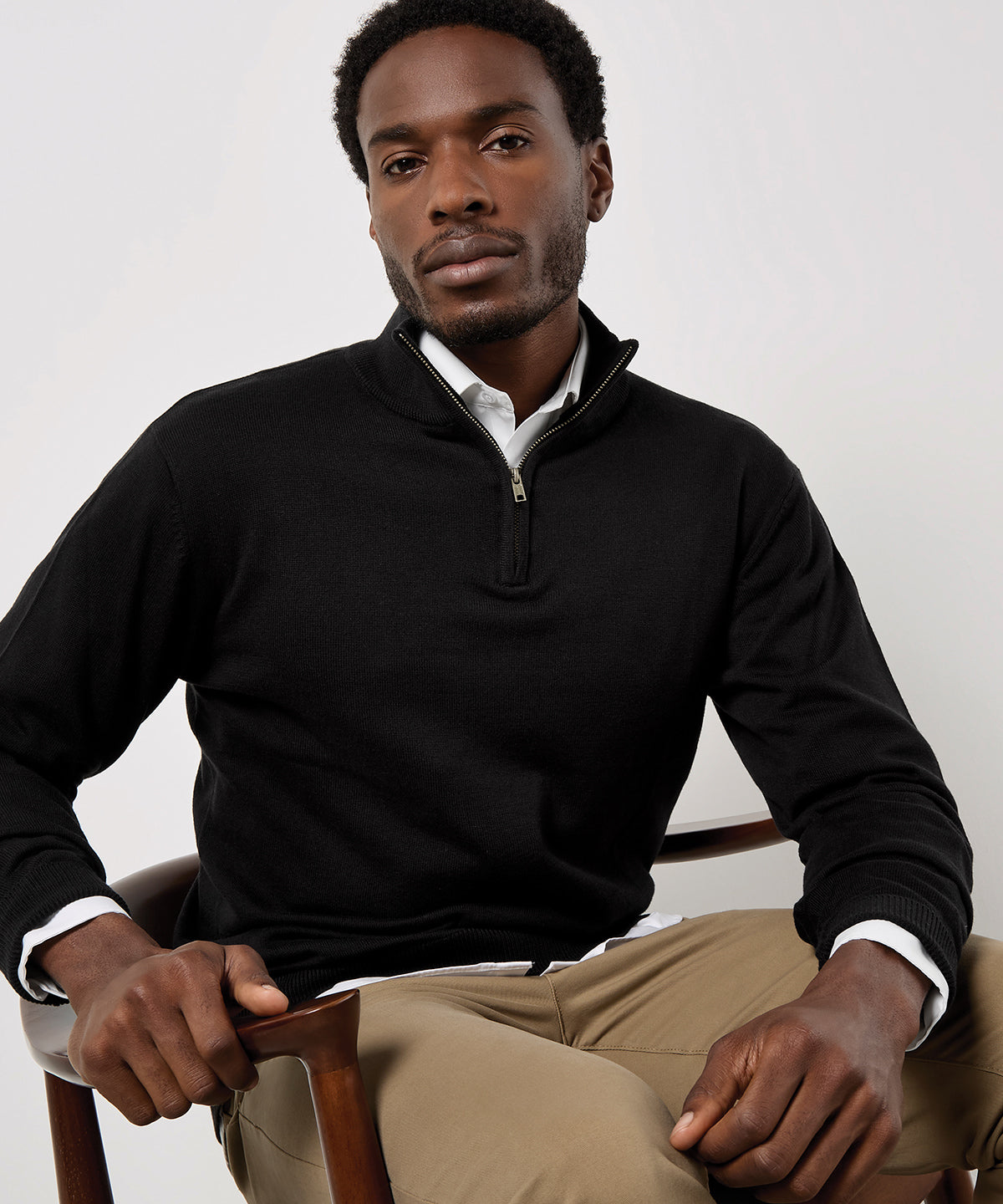 Kustom Kit KK254 Regular fit Arundel 1/4-zip sweater