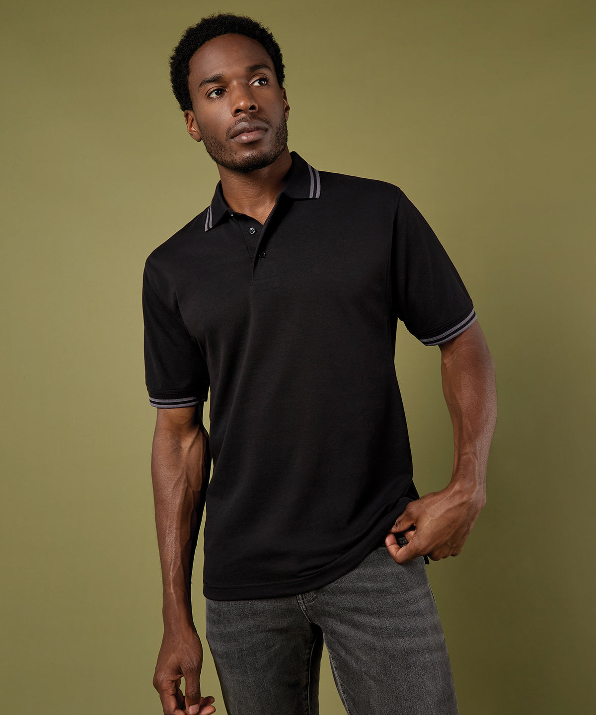Kustom Kit KK409 Tipped collar polo (classic fit)