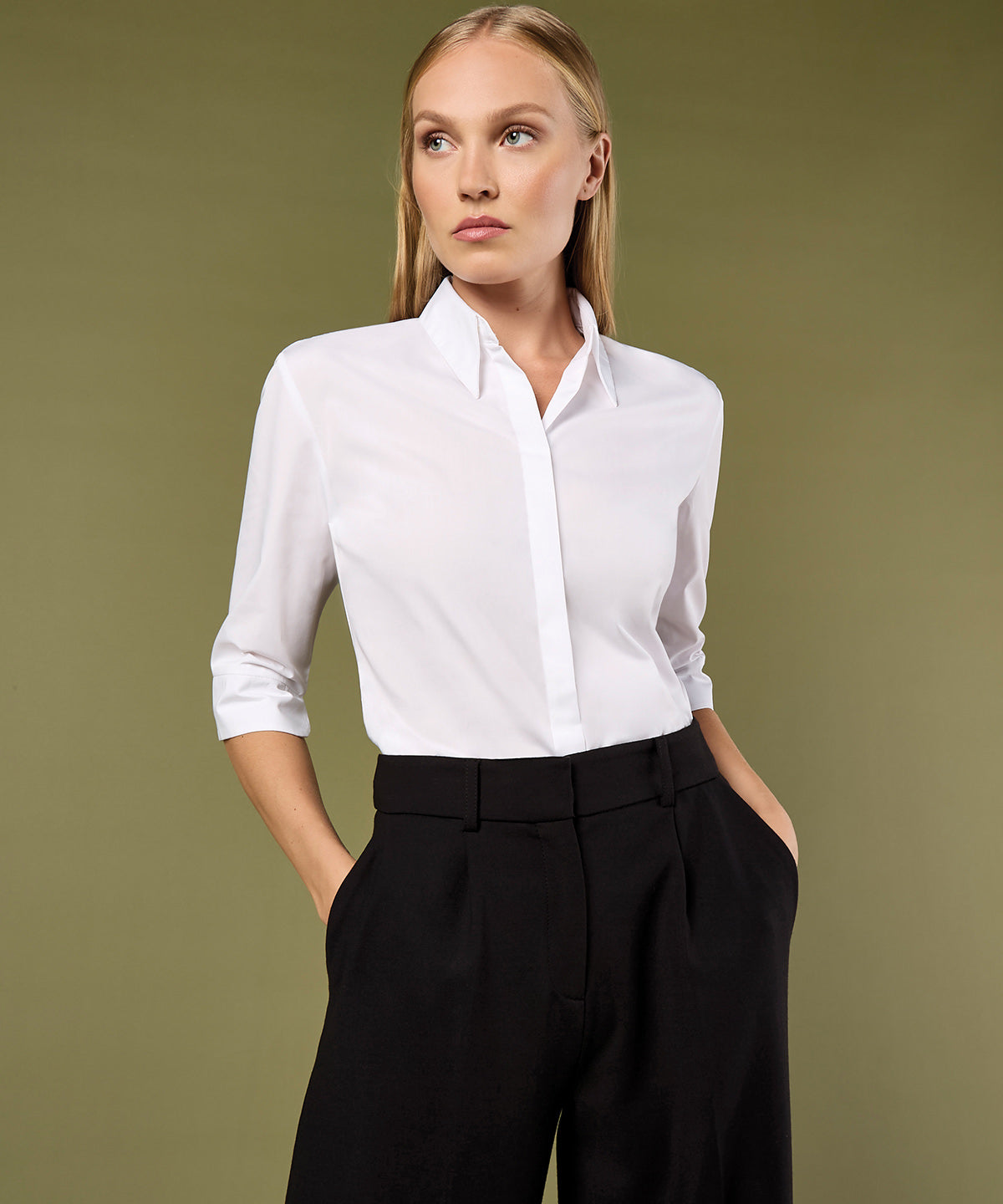 Kustom Kit KK715 Contiental ¾ sleeve blouse womens