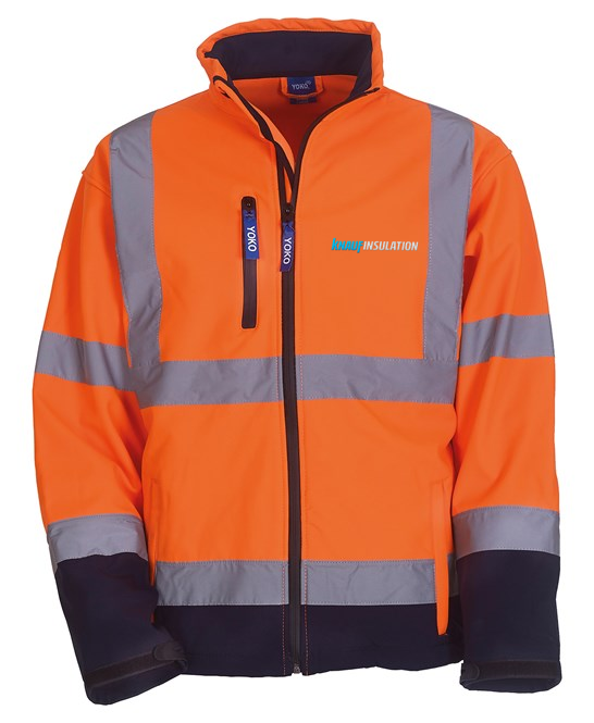YK040 Hi-vis softshell jacket
