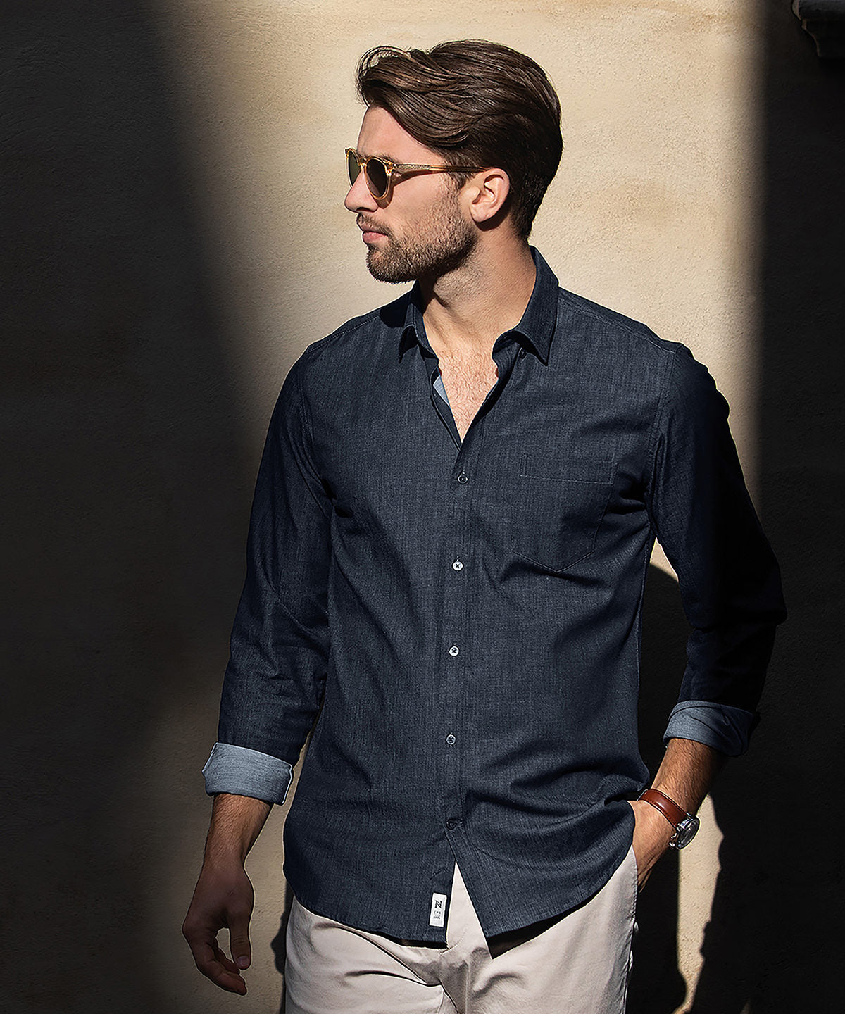 Nimbus N108M Torrance modern fit – raw and stylish denim shirt