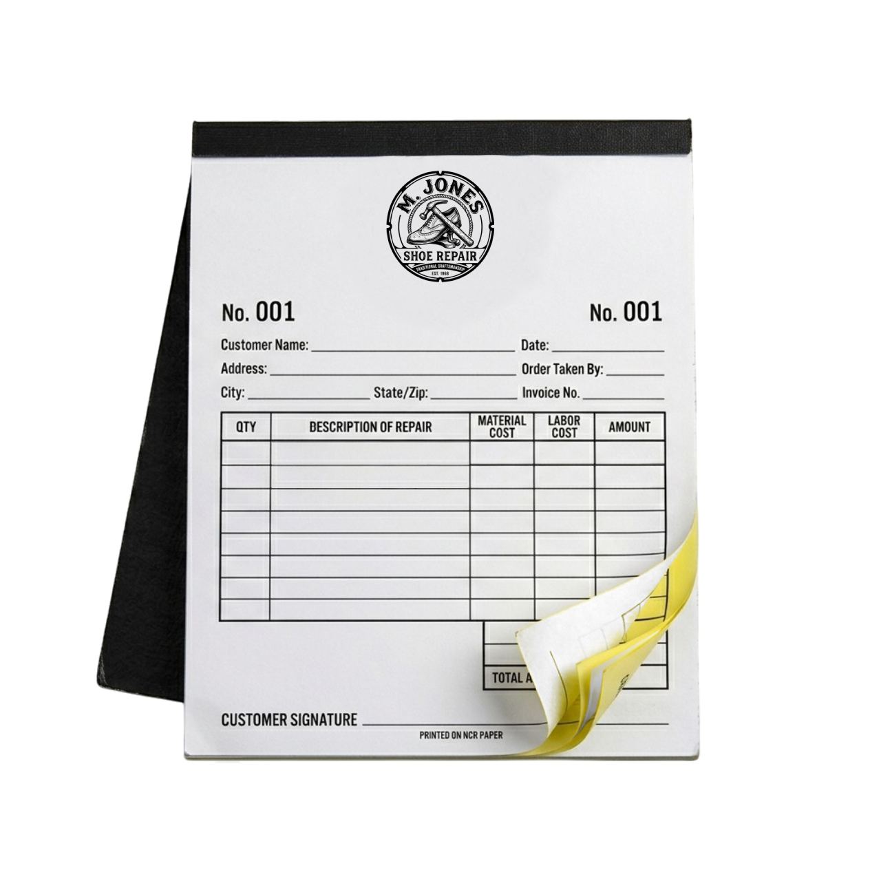 Pack of x5 Invoice/Duplicate Pads
