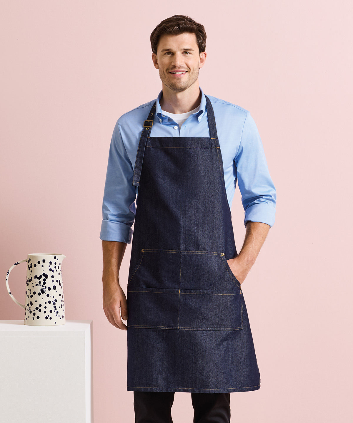 Premier PR126 Jeans stitch bib apron