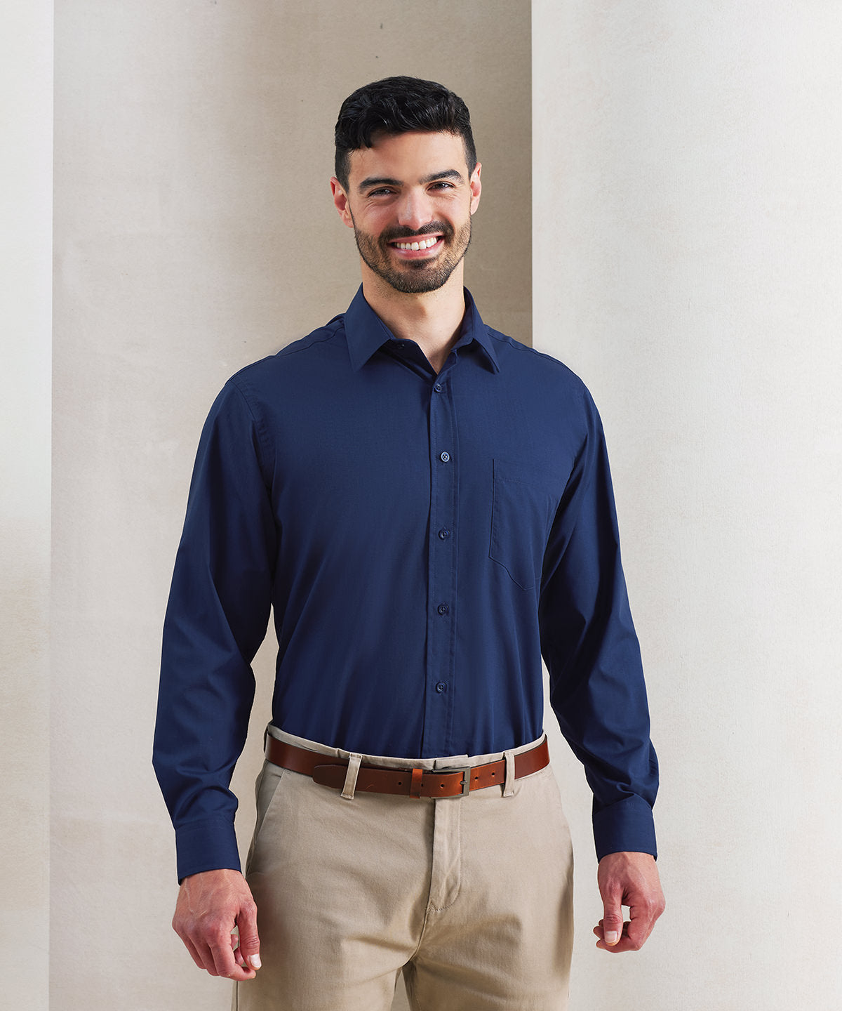 Premier PR200 Long sleeve poplin shirt
