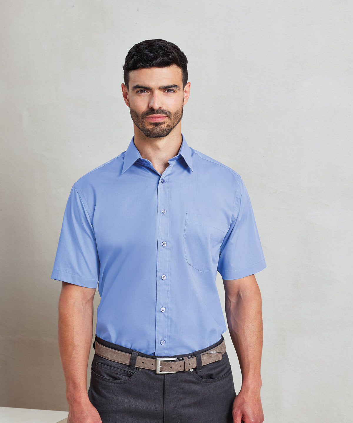 Premier PR202 Short sleeve poplin shirt