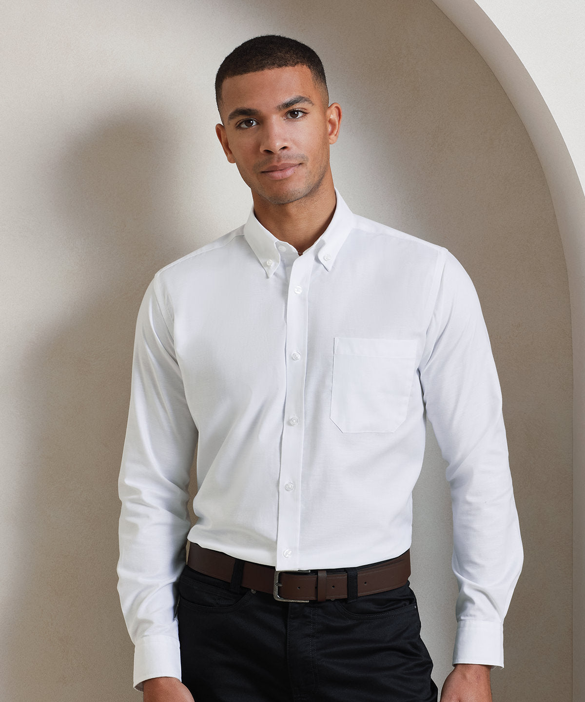 Premier PR234 Signature Oxford long sleeve shirt