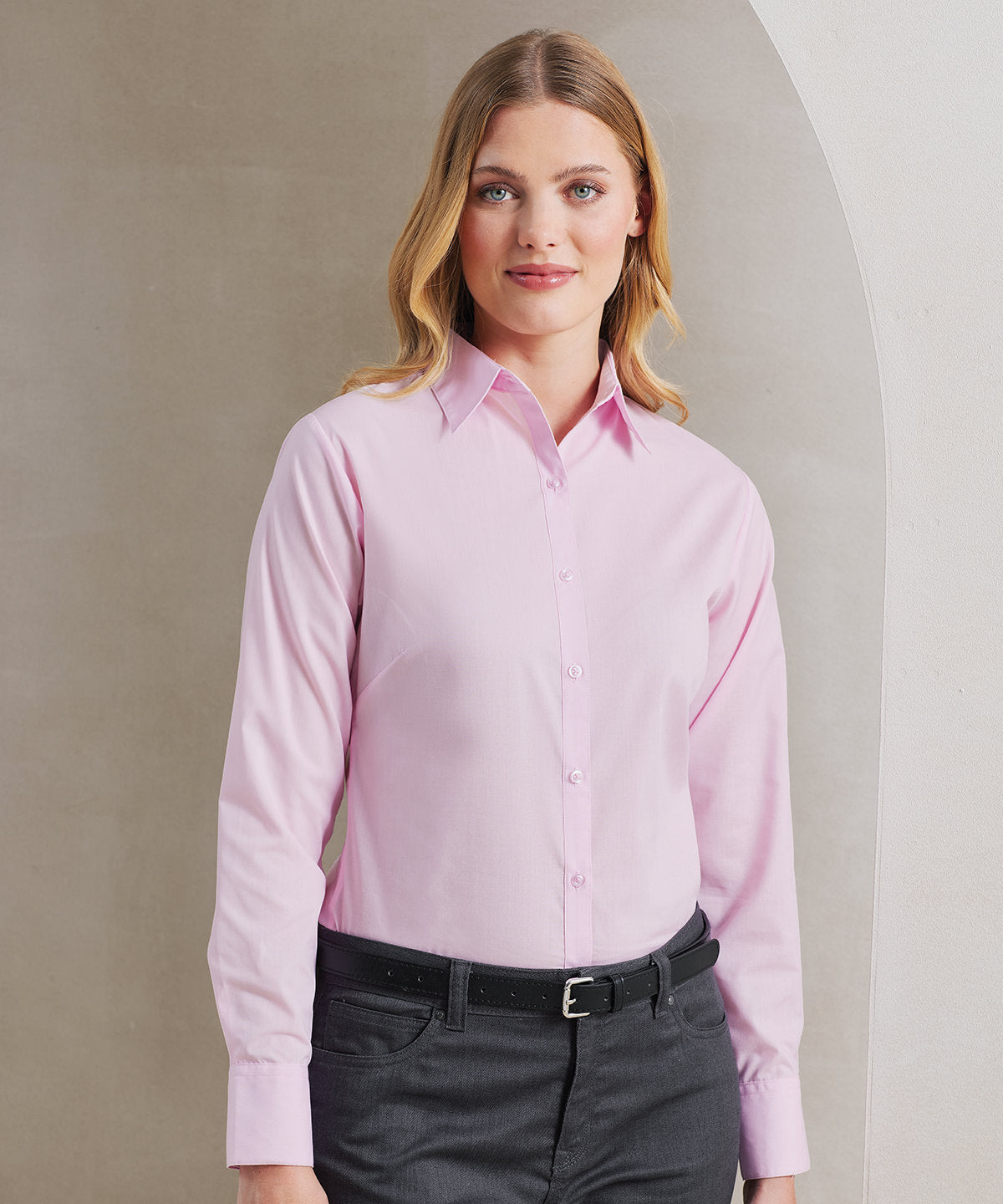 Premier PR300 Women's poplin long sleeve blouse