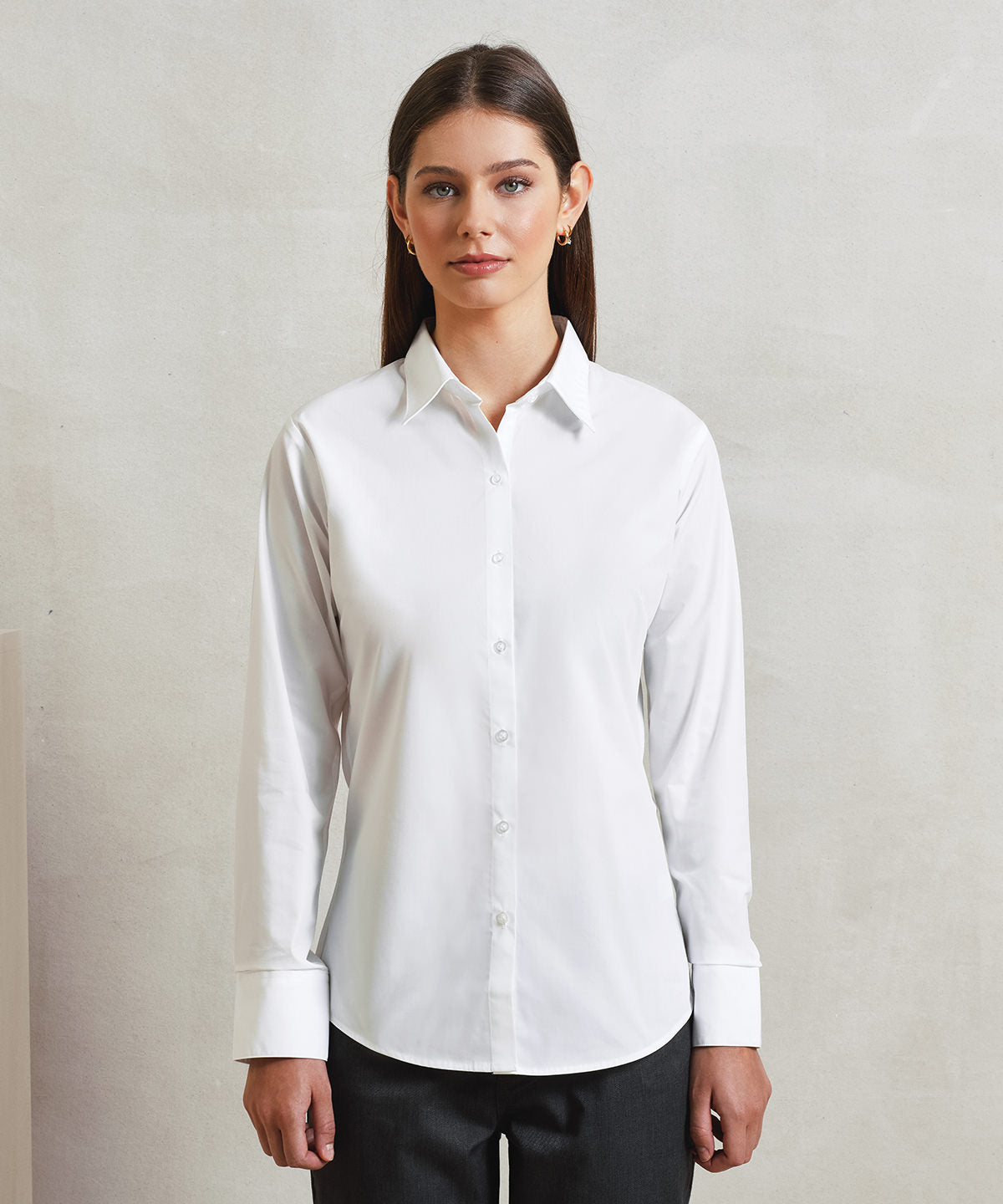Premier PR307 Women's supreme poplin long sleeve shirt