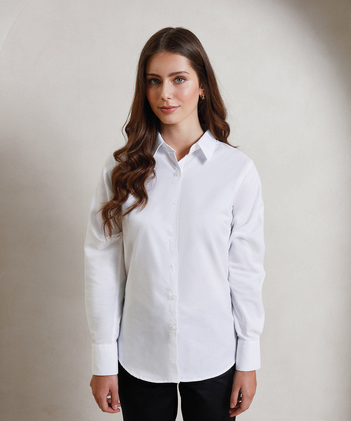 Premier PR334 Women's signature Oxford long sleeve shirt