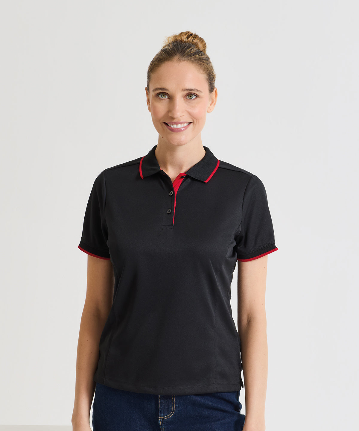 Premier PR619 Women's contrast Coolchecker® polo
