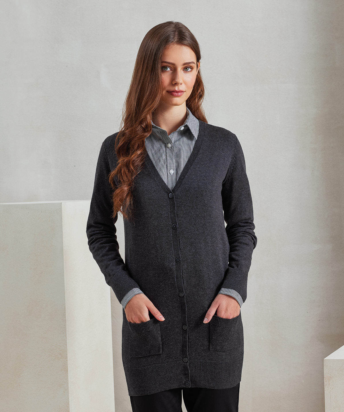 Premier PR698 Women's longline knitted cardigan
