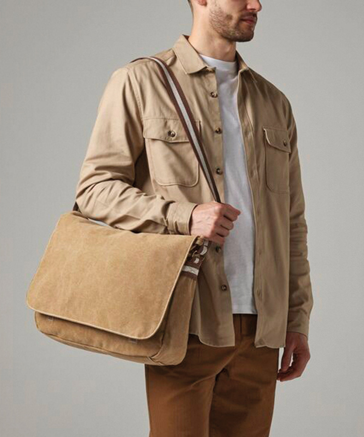 Quadra QD610 Vintage canvas despatch bag