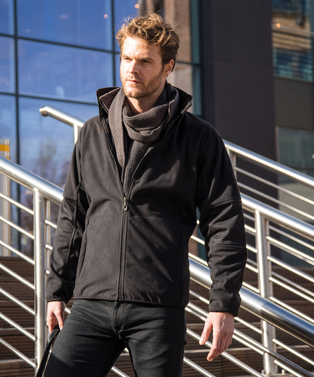 Result R131M Osaka combed pile softshell jacket