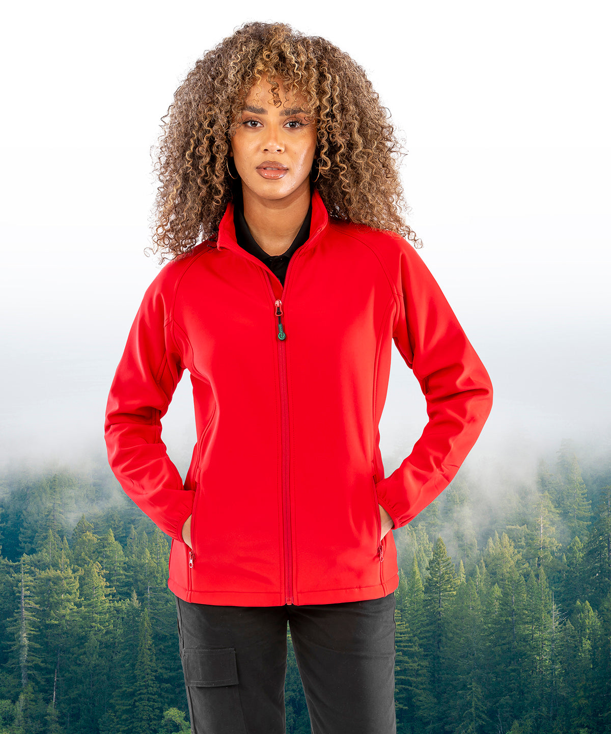 Result Recycled R901F Women's recycled 2-layer printable softshell jacket