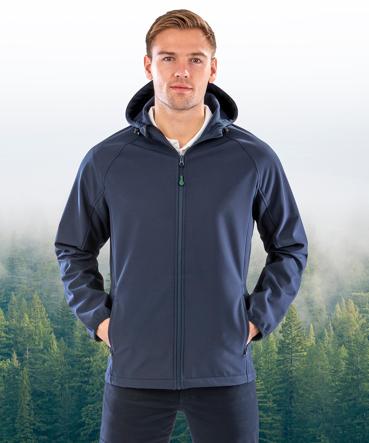 Result Recycled R911M Recycled 3-layer printable hooded softshell