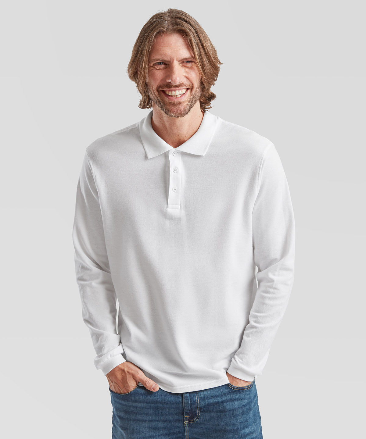 Fruit of the Loom SS258 Premium long sleeve polo