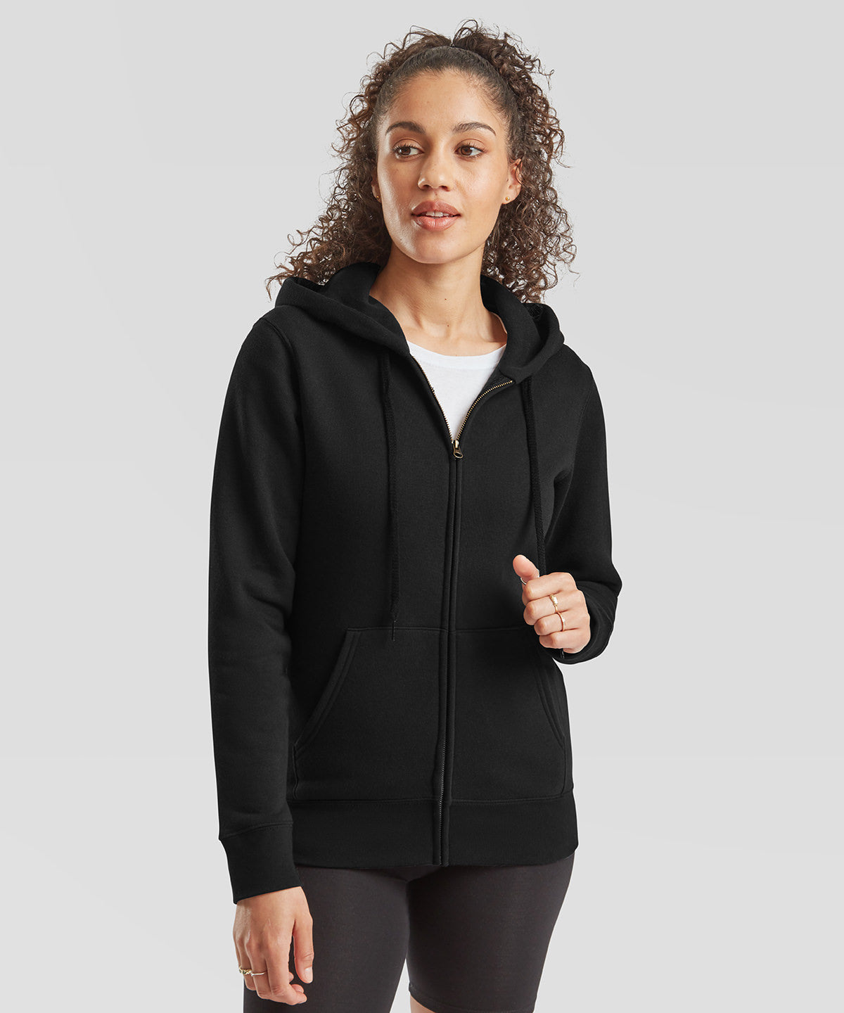 Fruit of the Loom SS312 Women's premium 70/30 hooded sweatshirt jacket