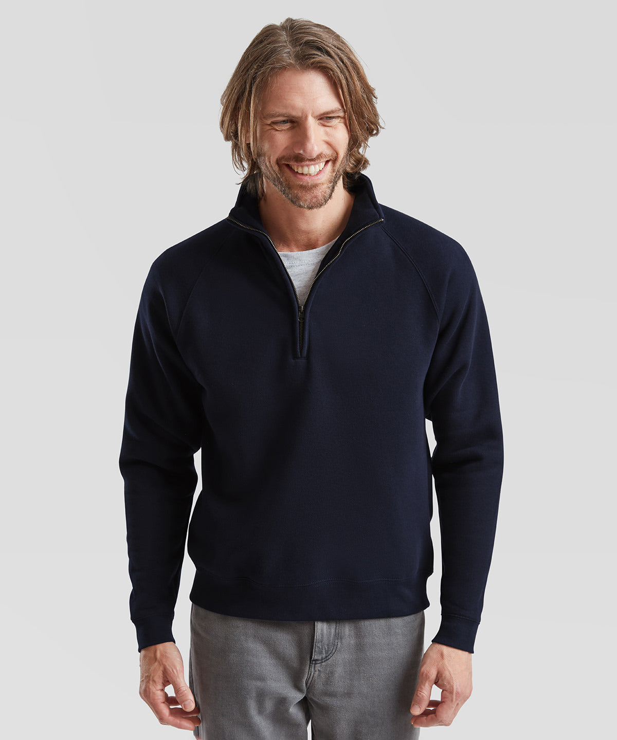 Fruit of the Loom SS830 Premium 70/30 zip-neck sweatshirt