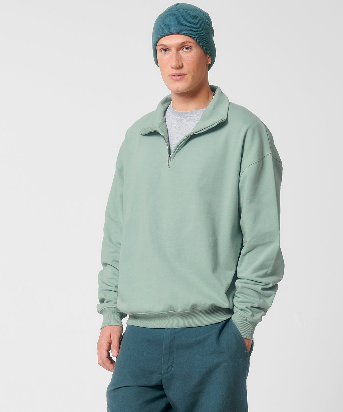 Stanley/Stella SX216 Unisex Miller dry 1/4 zip sweatshirt (STSU795)