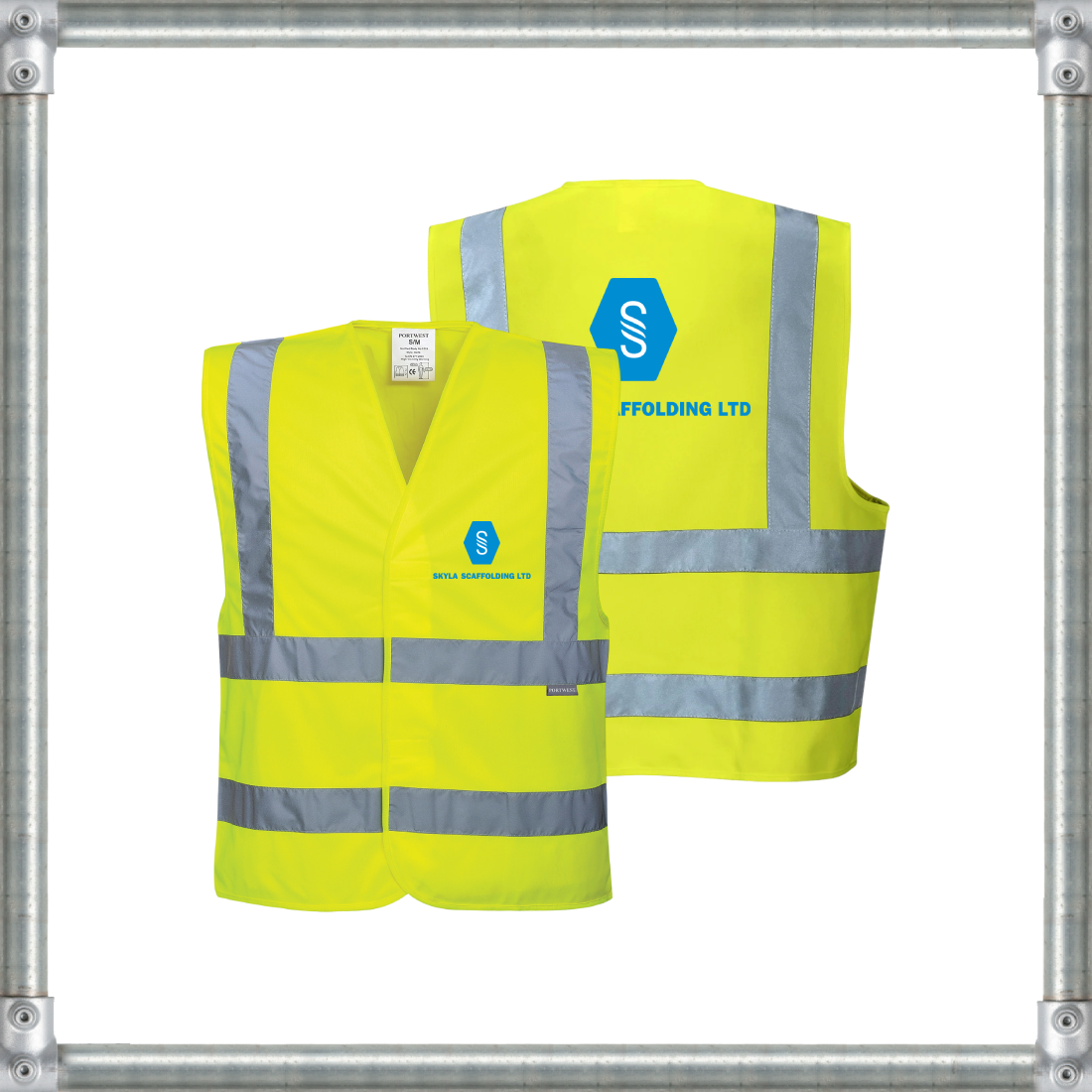 C470 - Hi-Vis Band and Brace Vest Yellow - Skyla